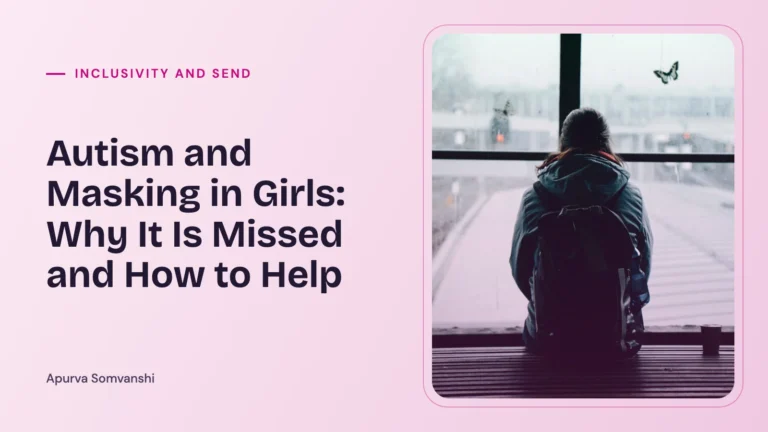 Autism and Masking in Girls: Why It Is Missed and How to Help — A young woman sits alone on a bench, looking out of a large station window.