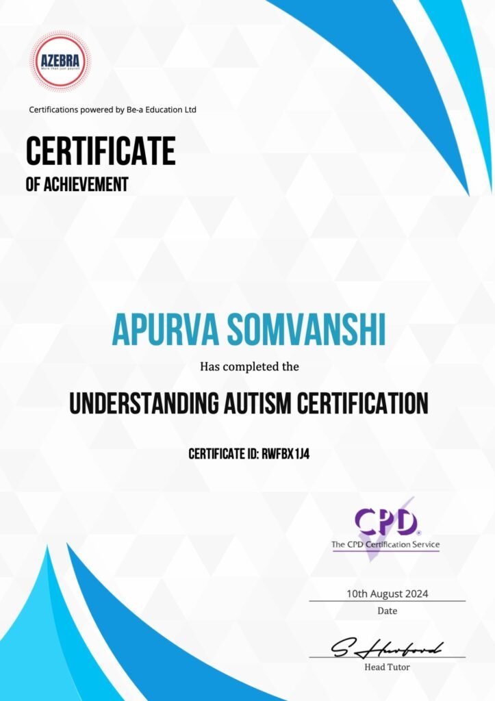 Certificate: Understanding Autism Certification