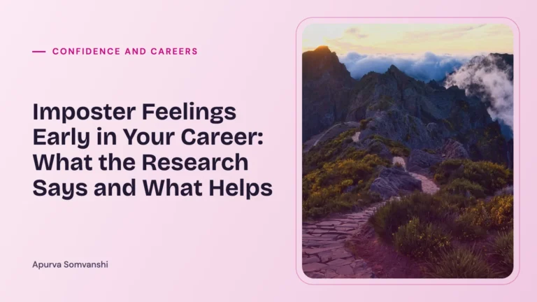 Imposter Feelings Early in Your Career: What the Research Says and What Helps — A narrow path winds through mountain peaks.