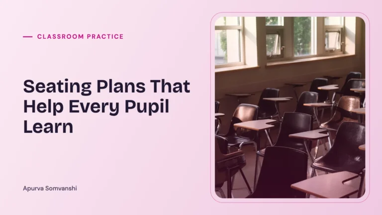 Seating Plans That Help Every Pupil Learn — Rows of empty desks and chairs beside tall windows in a classroom.