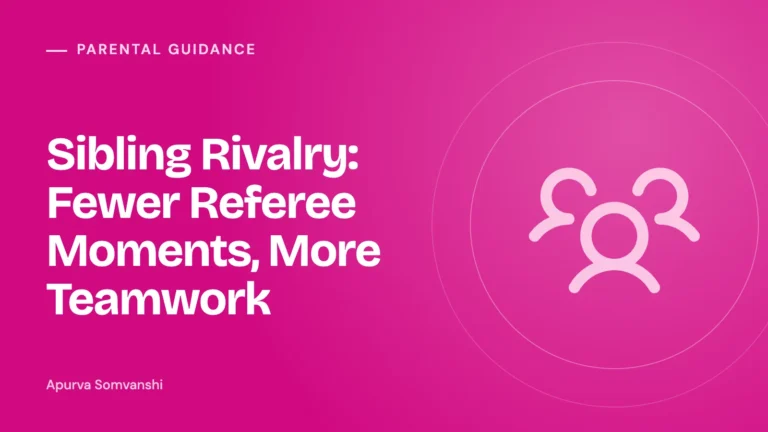 Sibling Rivalry: Fewer Referee Moments, More Teamwork
