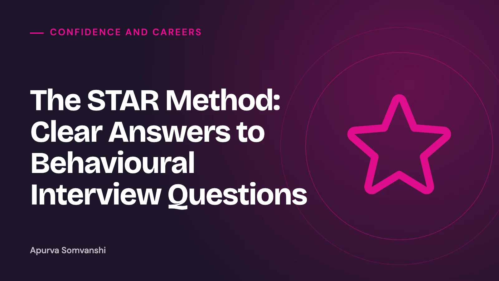 The STAR Method: Clear Answers to Behavioural Interview Questions